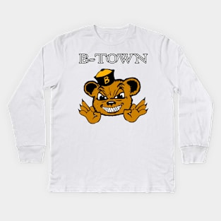 B-Town Bear (Color) Kids Long Sleeve T-Shirt